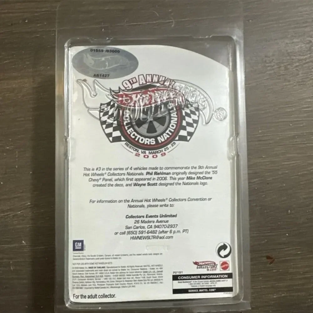 Collectors Nationals Convention 9th Annual Hot Wheels ’55 Chevy Panel 417/3000
